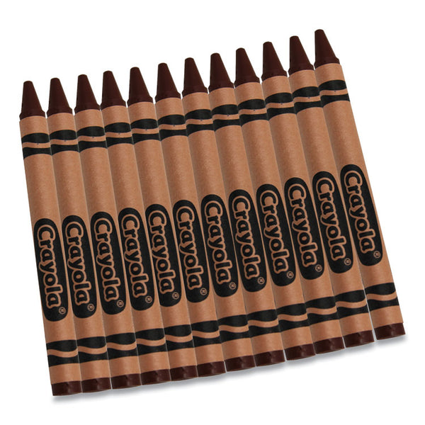 Crayola® Bulk Crayons, Brown, 12/Box (CYO520836007)