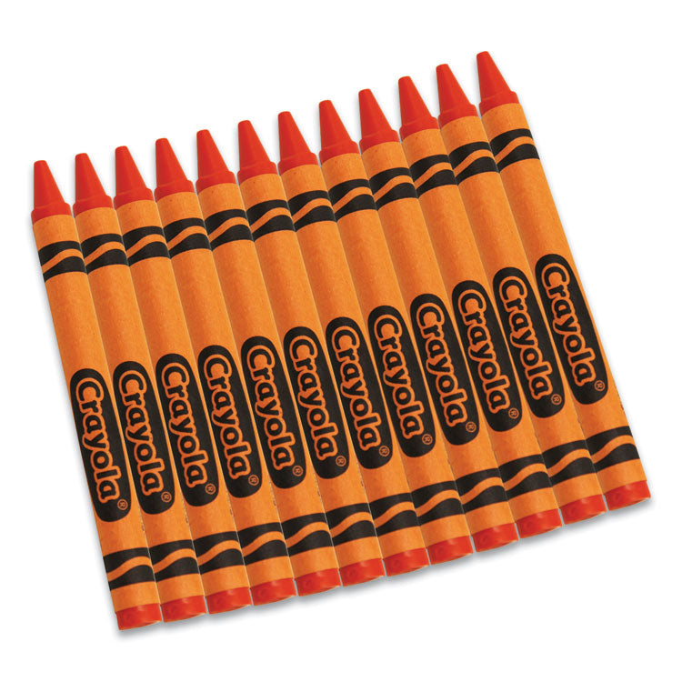 Crayola® Bulk Crayons, Orange, 12/Box (CYO520836036) Pack of 12