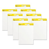 Post-it® Easel Pads Super Sticky Vertical-Orientation Self-Stick Easel Pads, Unruled, (30) White 25 x 30 Sheets, 8/Pack (MMM559VAD8PK) Pack of 8