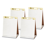Post-it® Easel Pads Super Sticky Original Tabletop Easel Pad with Self-Stick Sheets, Unruled, 20 x 23, White, 20 Sheets, 4/Pack (MMM563VAD4PK) Pack of 4