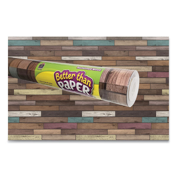 Teacher Created Resources Better Than Paper Bulletin Board Roll, 4 ft x 12 ft, Reclaimed Wood (TCR77399) 1 Roll