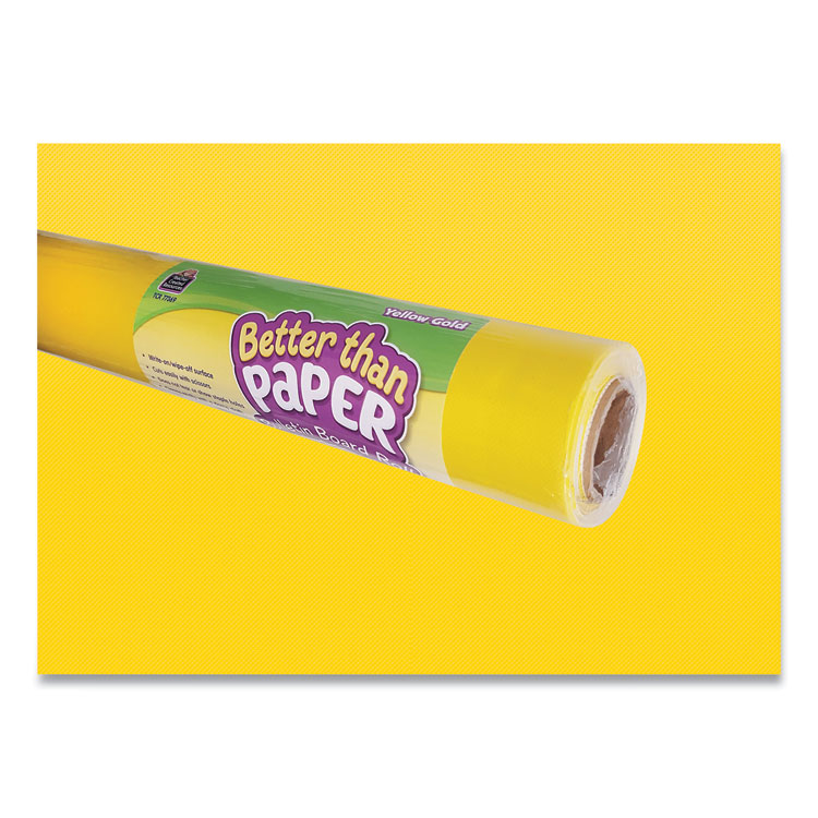 Teacher Created Resources Better Than Paper Bulletin Board Roll, 4 ft x 12 ft, Yellow Gold (TCR77369)