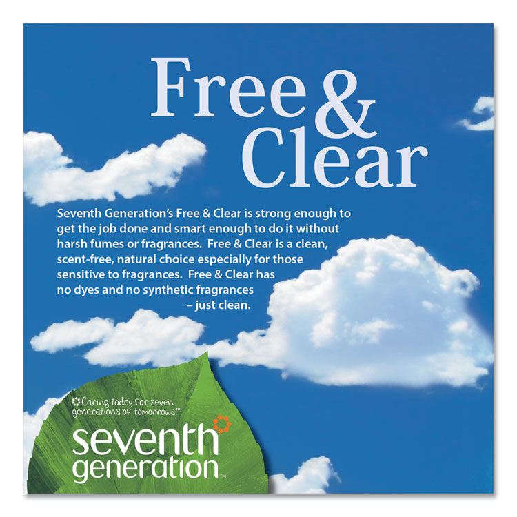 Seventh Generation® Natural Liquid Fabric Softener, Free and Clear/Unscented 32 oz Bottle (SEV22833EA) Each