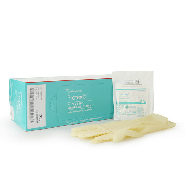 Protexis™ PI Classic Surgical Glove Size 7.5 Sterile Polyisoprene Standard Cuff Length Smooth Ivory Not Chemo Approved (807215_BX) 50/BX