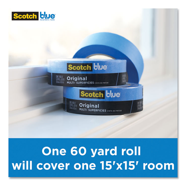 ScotchBlue™ Original Multi-Surface Painter's Tape, 3" Core, 2" x 60 yds, Blue (MMM209048NC) 1 Roll