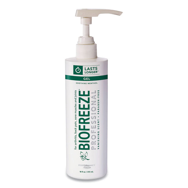 BIOFREEZE® Professional Green Topical Analgesic Pain Reliever Gel, 16 oz Pump (BIF13425) Each