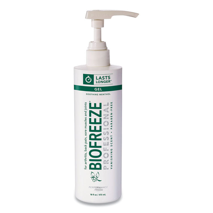 BIOFREEZE® Professional Green Topical Analgesic Pain Reliever Gel, 16 oz Pump (BIF13425) Each