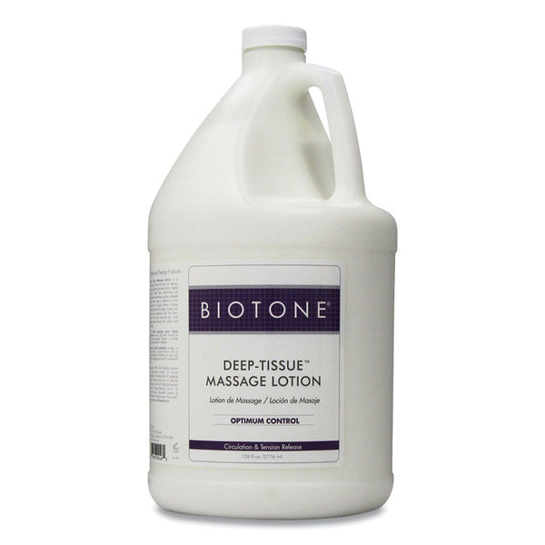 Biotone® Deep Tissue Massage Lotion, 1 gal Bottle, Unscented (BTNDTU1G)