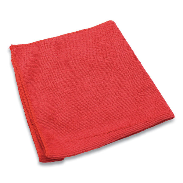 Impact® Lightweight Microfiber Cloths, 16 x 16, Red, 240/Carton (IMPLFK451)