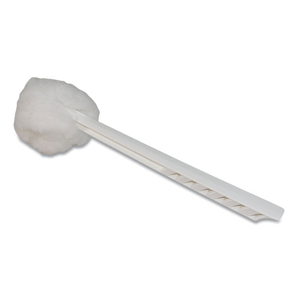 Impact® Deluxe Toilet Bowl Mop, 10" Handle, 4.5" Mop Head, White, 25/Carton (IMP2042591)