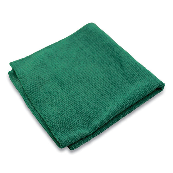 Impact® Lightweight Microfiber Cloths, 16 x 16, Green, 240/Carton (IMPLFK301)