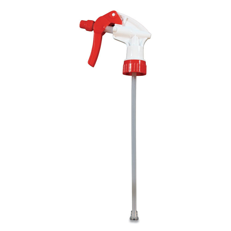 Impact® General Purpose Trigger Sprayer, 9.88" Tube, Fits 32 oz Bottles, Red/White, 24/Carton (IMP59062491) Case of 24