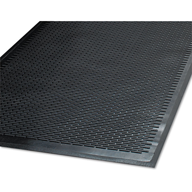 Guardian Clean Step Outdoor Rubber Scraper Mat, Polypropylene, 48 x 72, Black (MLL14040600)