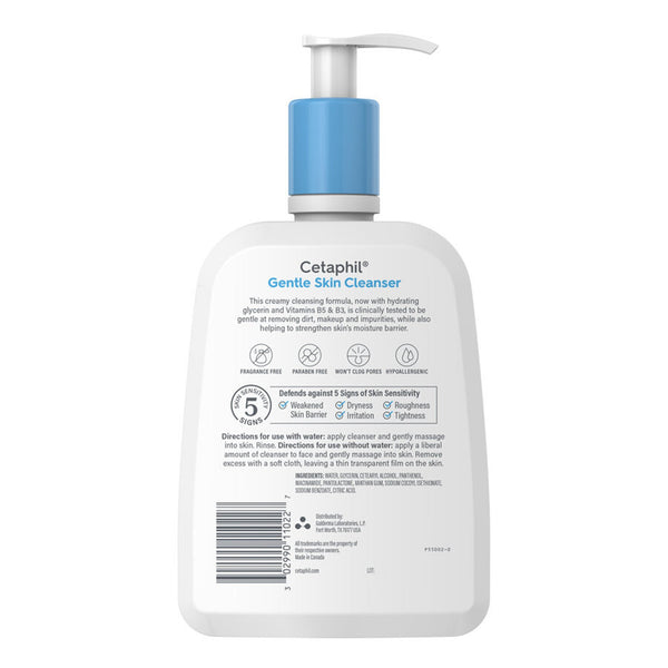 Cetaphil® Gentle Skin Cleanser Facial Cleanser Lotion 16 oz. Pump Bottle Unscented (1230038_EA) 1/EA