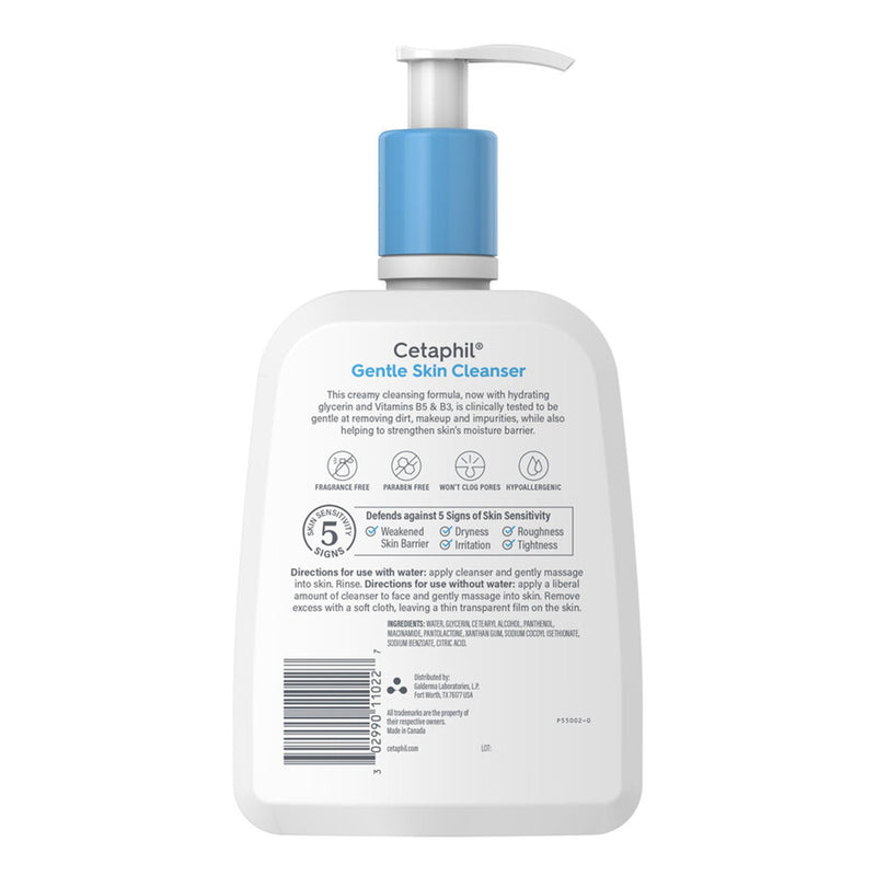 Cetaphil® Gentle Skin Cleanser Facial Cleanser Lotion 16 oz. Pump Bottle Unscented (1230038_EA) 1/EA