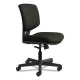 HON® Volt Series Leather Task Chair, Supports Up to 250 lb, 18" to 22.25" Seat Height, Black (HON5701SB11T)