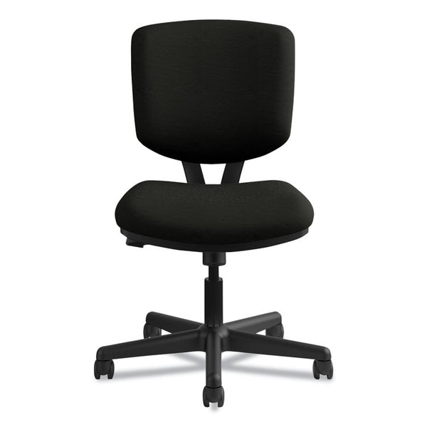 HON® Volt Series Leather Task Chair with Synchro-Tilt, Supports Up to 250 lb, 18" to 22.25" Seat Height, Black (HON5703SB11T)
