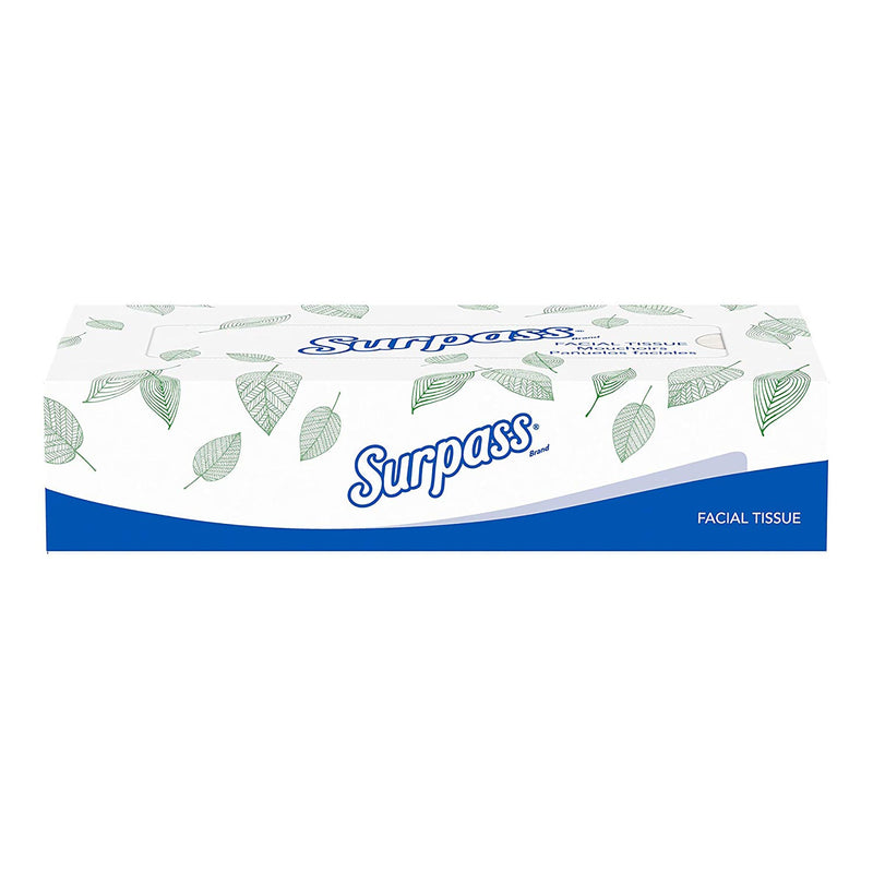Surpass Facial Tissue White 8 X 8-2/5 Inch 100 Count (333758_CS) 3000/CS