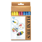 UT Wire® Flexi Ties Cushioned Cable Ties, 0.4" x 5", Assorted Colors, 8/Pack (RBOUTWFT1203) Pack of 8