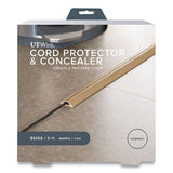 UT Wire® Compact Cord Protector and Concealer, 1.6" x 5 ft, Beige (RBOUTWCPM5BG)