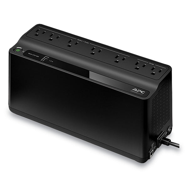 APC® BN650M1 Back-UPS 650 VA Battery Backup System, 7 Outlets, 650 VA, 490 J (SEUBVN650M1) Each