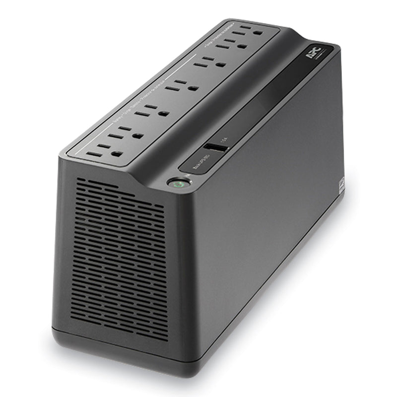 APC® BN650M1 Back-UPS 650 VA Battery Backup System, 7 Outlets, 650 VA, 490 J (SEUBVN650M1) Each