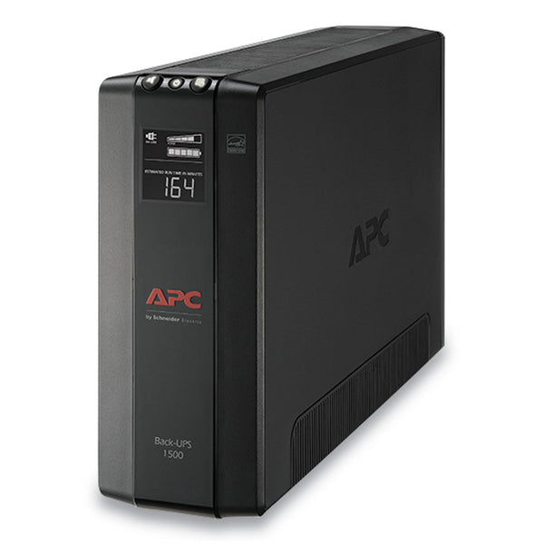 APC® BX1500M Back-UPS PRO BX Series Compact Tower Battery Backup System, 10 Outlets, 1,500 VA, 789 J (SEUBX1500M) Each