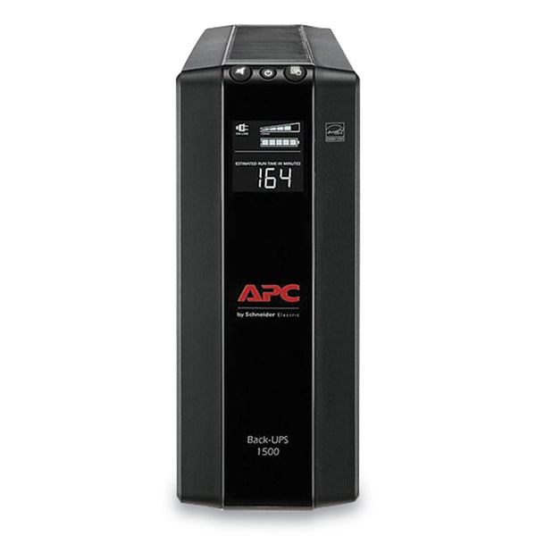 APC® BX1500M Back-UPS PRO BX Series Compact Tower Battery Backup System, 10 Outlets, 1,500 VA, 789 J (SEUBX1500M) Each