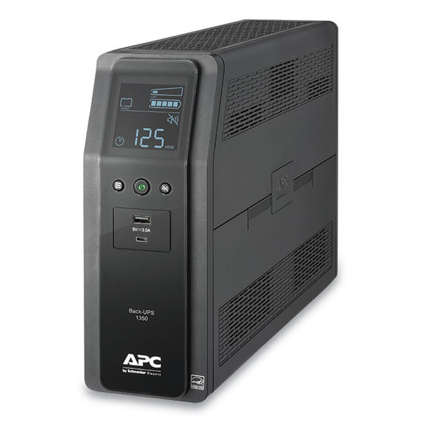 APC® BN1350M2 Back-UPS PRO BN Series Battery Backup System, 10 Outlets, 1,350 VA, 1,080 J (SEUBN1350M2)
