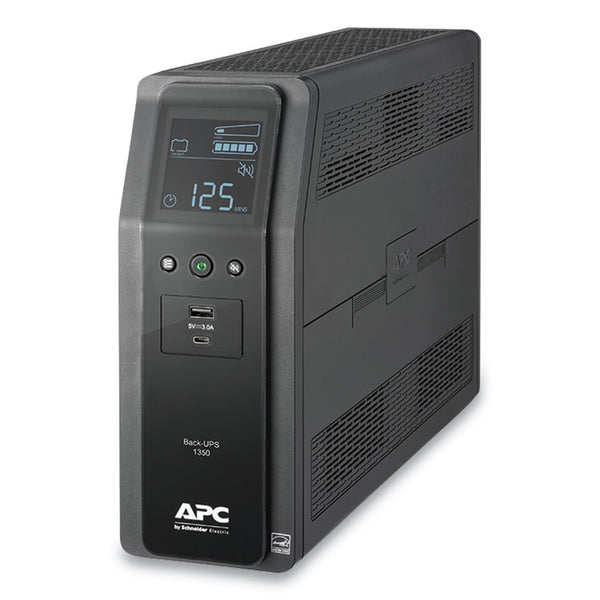 APC® BN1350M2 Back-UPS PRO BN Series Battery Backup System, 10 Outlets, 1,350 VA, 1,080 J (SEUBN1350M2) Each