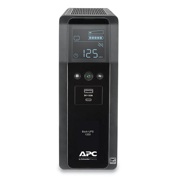 APC® BN1350M2 Back-UPS PRO BN Series Battery Backup System, 10 Outlets, 1,350 VA, 1,080 J (SEUBN1350M2)