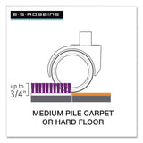 ES Robbins® Floor+Mate, For Hard Floor to Medium Pile Carpet up to 0.75", 36 x 48, Clear (ESR121441)