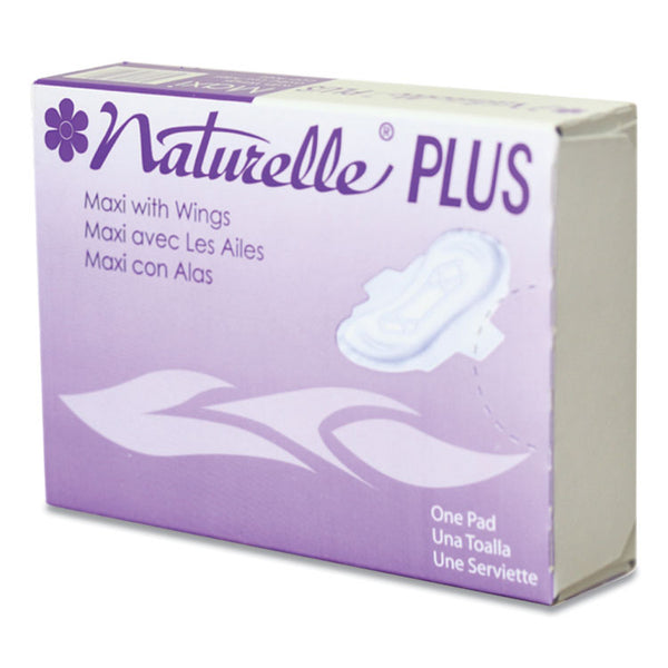 Impact® Naturelle Maxi Pads Plus, #4 with Wings, 250 Individually Wrapped/Carton (IMP25189973)