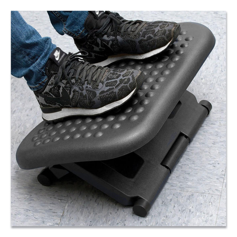 Mind Reader Comfy Footrest, 18w x 13.4d x 4.3h, Black (EMSFTRESTBLK) Each