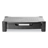 Mind Reader Monitor Stand Riser with Drawer, 17" x 13" x 3.75", Black, Supports 22 lbs (EMSDRPLMONSTBLK) Each
