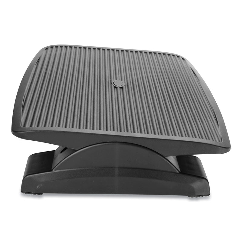 Mind Reader Adjustable Height Ergonomic Footrest, 17.62w x 14d x 3.75h, Black (EMSFTLINEBLK) Each
