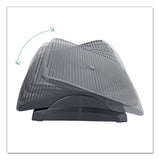 Mind Reader Adjustable Height Ergonomic Footrest, 17.62w x 14d x 3.75h, Black (EMSFTLINEBLK) Each