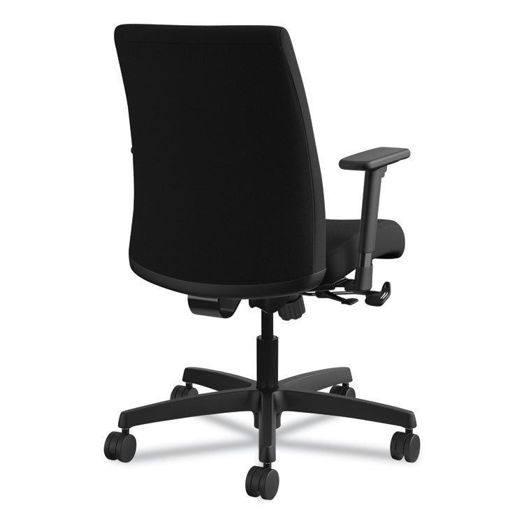 HON® Ignition Series Fabric Low-Back Task Chair, Supports Up to 300 lb, 17" to 21.5" Seat Height, Black (HONIT105CU10)