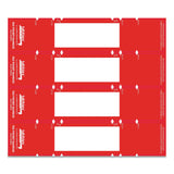 Tabbies® File Pocket Handles, 9.63 x 2, Red/White, 4/Sheet, 12 Sheets/Pack (TAB68805) Pack of 48