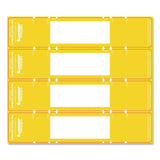 Tabbies® File Pocket Handles, 9.63 x 2, Yellow/White, 4/Sheet, 12 Sheets/Pack (TAB68801) Pack of 48