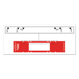 Tabbies® File Pocket Handles, 9.63 x 2, Red/White, 4/Sheet, 12 Sheets/Pack (TAB68805) Pack of 48