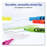 Avery® HI-LITER Desk-Style Highlighters, Assorted Ink Colors, Chisel Tip, Assorted Barrel Colors, Dozen (AVE98034) Pack of 12