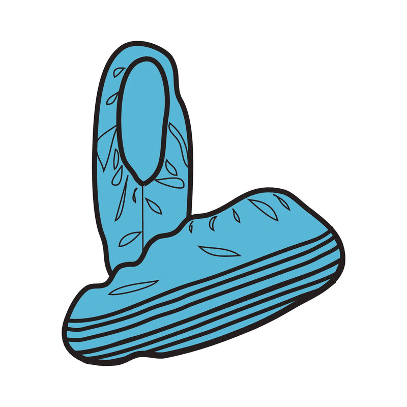 X-tra Traction® Shoe Cover X-Large Shoe High Nonskid Sole Blue NonSterile (175833_PK) 1/PK