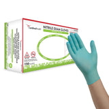 ESTEEM™ Stretch Exam Glove Medium NonSterile Nitrile Standard Cuff Length Textured Fingertips Teal Chemo Tested (783075_BX) 150/BX