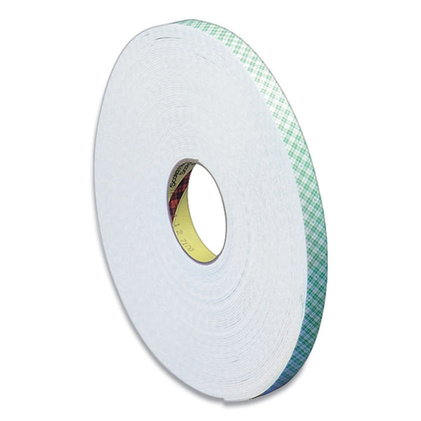 3M™ 4016 Double Coated Urethane Foam Tape, 0.38" x 36 yds, White (MMM4016)