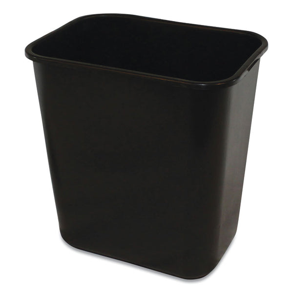 Impact® Soft-Sided Wastebasket, 28 qt, Polyethylene, Black (IMP77025)