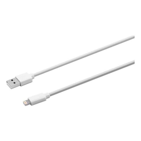 Innovera® USB Apple Lightning Cable, 10 ft, White (IVR30022)