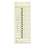 TOPS™ Time Clock Cards, Replacement for 10-800762, Two Sides, 3.5 x 9, 500/Box (TOP1257) Pack of 500