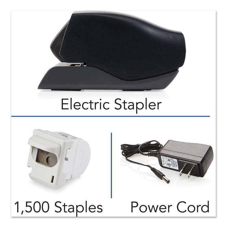 Swingline® Desktop Cartridge Electric Stapler with LED Guide, 25-Sheet Capacity, Black (SWI50202) Each