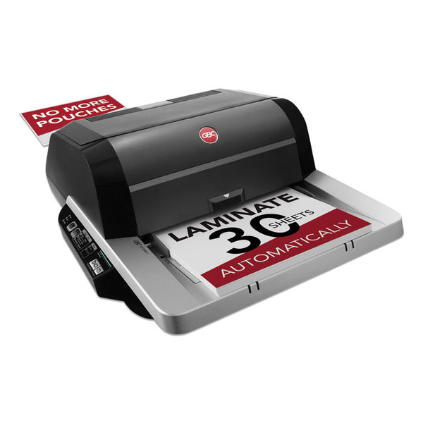 GBC® Foton 30 Automated Pouch-Free Laminator, Two Rollers, 1" Max Document Width, 5 mil Max Document Thickness (GBCFOTON30120NA) Each